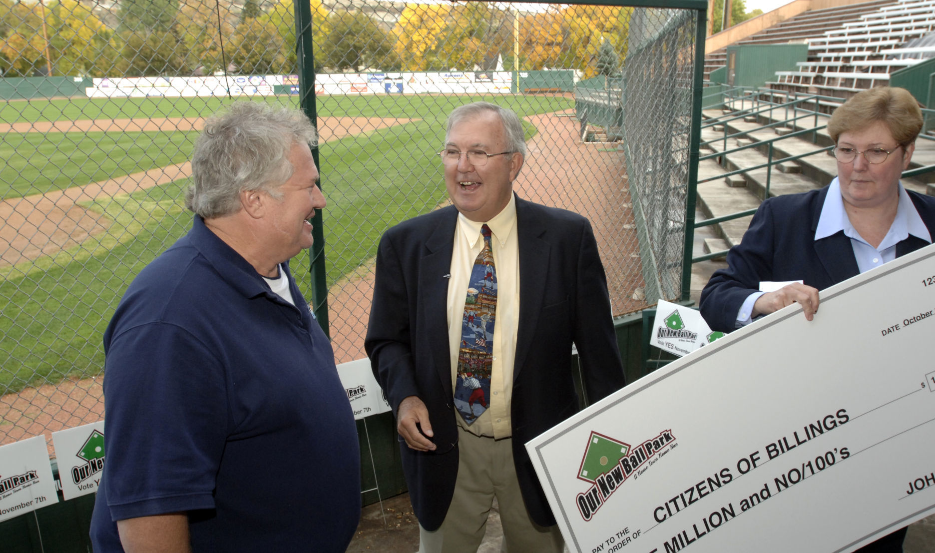Jon Dehler gives $1 million for the construction of Dehler Park, 2006